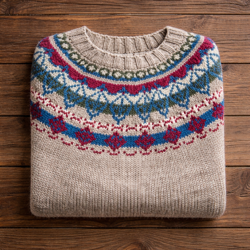 Cotton Sweater - Autumn Flow