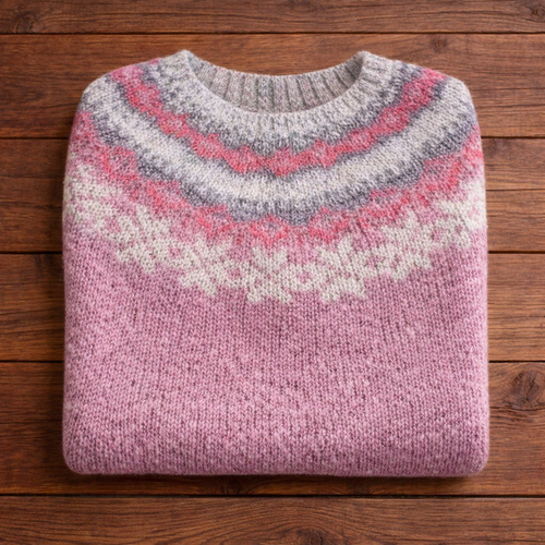Cotton Sweater - Flamingo Pink
