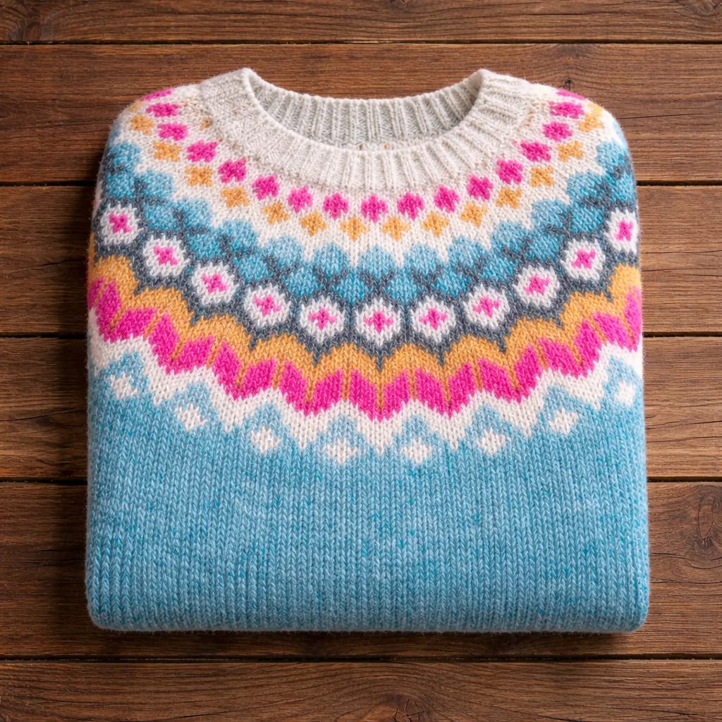 Cotton Sweater - Clear Sky